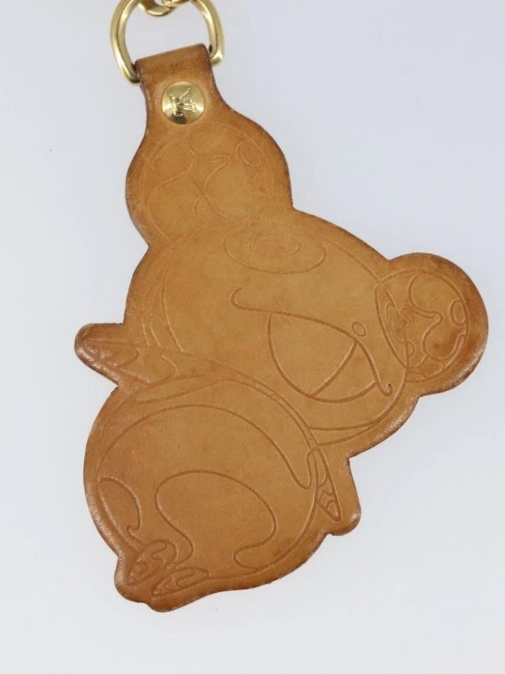 LOUIS VUITTON Takashi Murakami Porte Cles Panda Charm Leather M62637 Auth 172023 - Picture 5 of 8